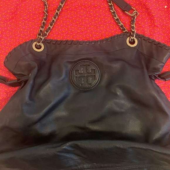 Tory Burch Bags Tory Burch Leather Bag With Gold Chain Poshmark